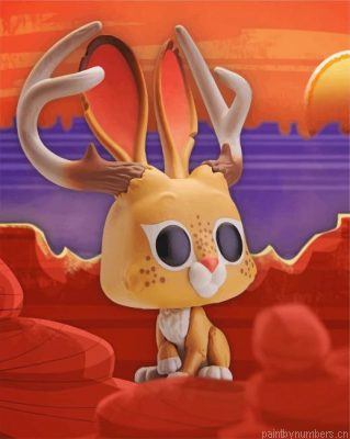 Jackalope Illustration Painting By Numbers.png