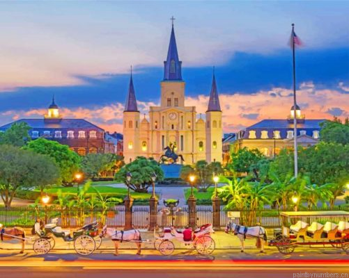 Jackson Square Louisiana Painting By Numbers.png
