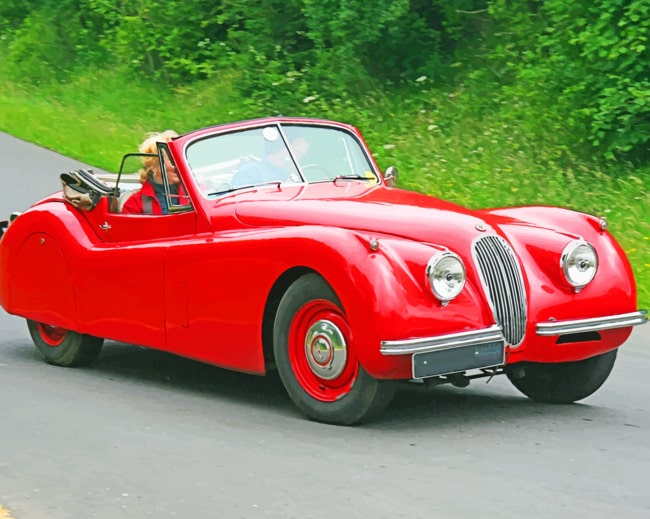 Jaguar Roadster Car Painting By Numberss.png