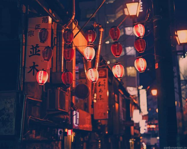 Japan Streets Cities Painting By Numberss.png