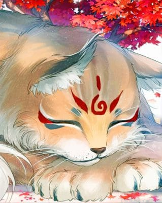 Japanese Giant Cat Painting By Numbers.png