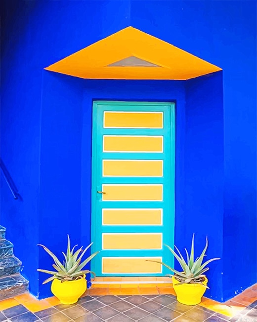 Jardin Majorelle Marrakech Morocco Painting By Numberss.png