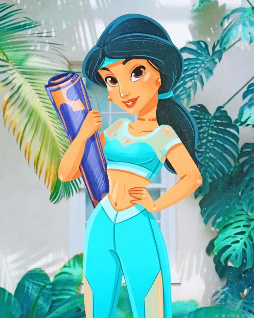Jasmine Modern Princess Animations Painting By Numberss.png