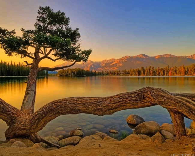 Jasper National Park Canada Landscapes Painting By Numberss.png