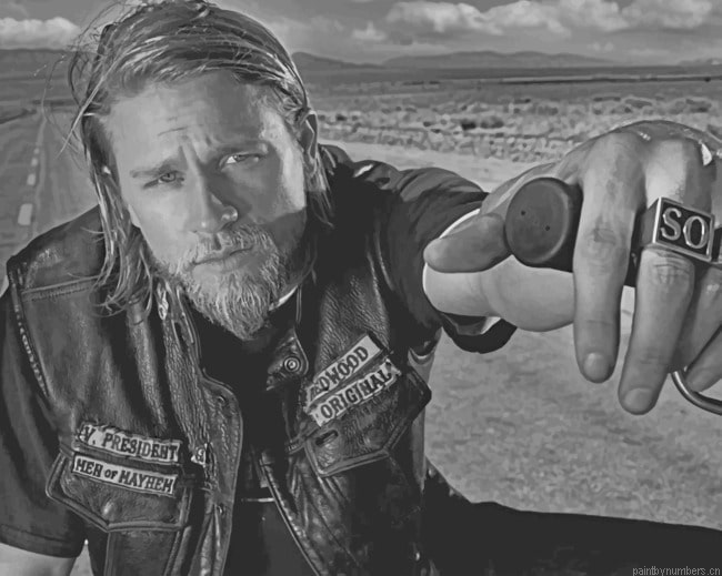 Jax Teller Sons Of Anarchy Actors Painting By Numberss.png