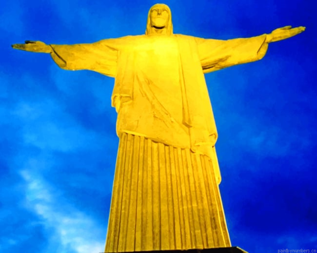 Jesus Statue In Brazil Painting By Numberss.png