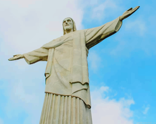 Jesus The Deliverer Statue In Brazil Painting By Numberss.png