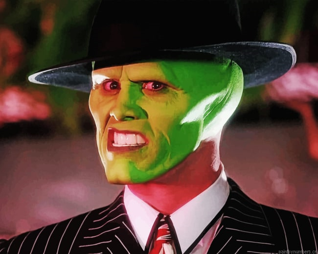Jim Carrey In The Mask Movies Painting By Numberss.png