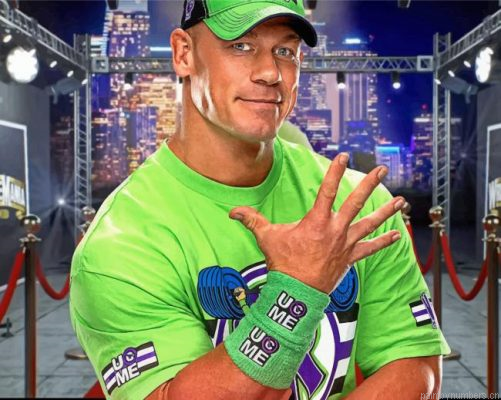John Cena Wwe Painting By Numbers.png