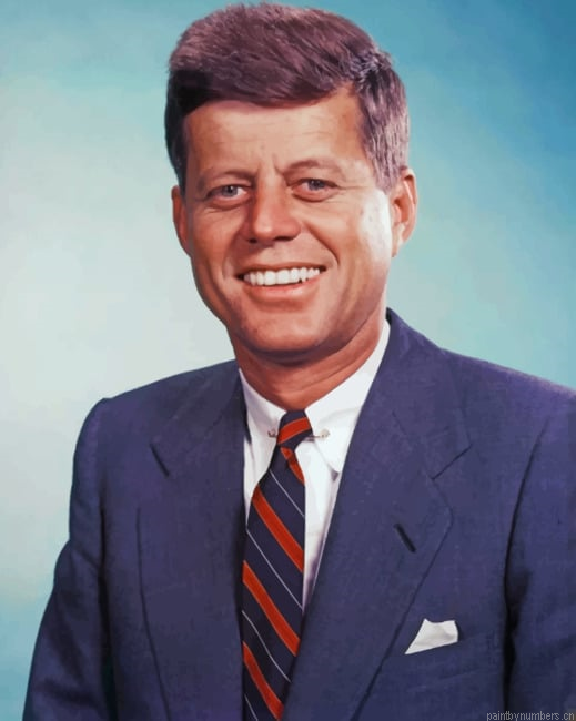John F Kennedy Painting By Numberss.png
