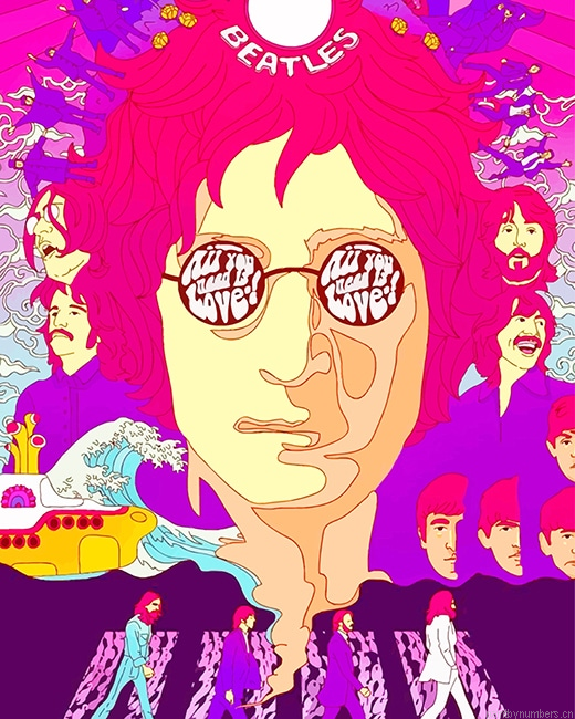 John Lennon Illustration Art Painting By Numbers.png