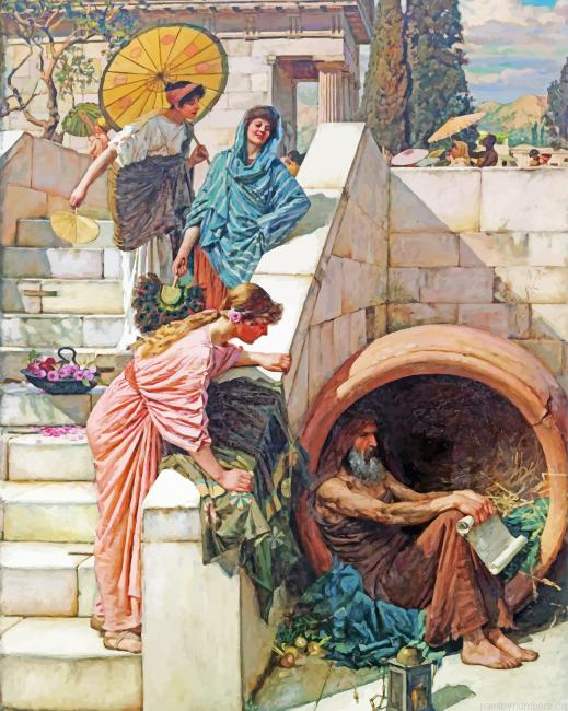 John William Waterhouse Diogene Painting By Numberss.png
