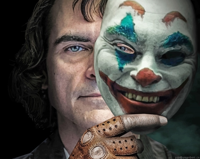 Joker Sad Face Movies Painting By Numbers.png