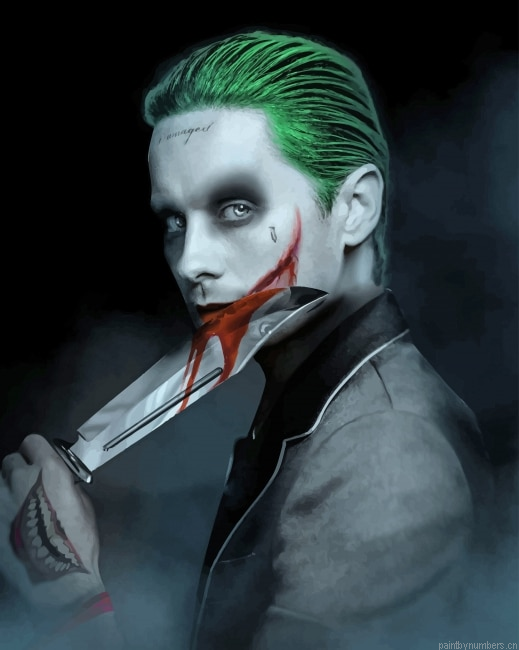 Joker Suicide Squad Bloody Face Movies Painting By Numbers.png