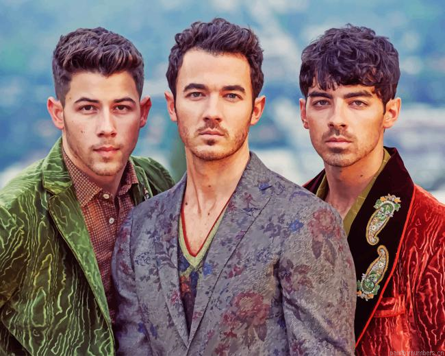 Jonas Brothers Singer Painting By Numbers.png