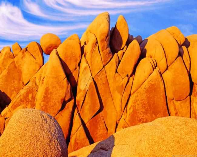 Joshua Tree Rocks Landscapes Painting By Numberss.png