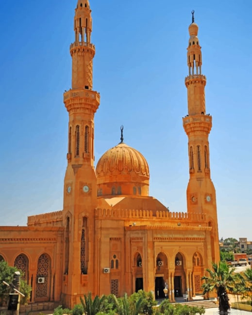 Jumeirah Mosque Dubai Buildings Painting By Numberss.png