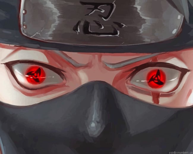 Kakachi From Naruto Anime Painting By Numberss.png