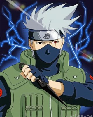 Kakashi Hatake Naruto Painting By Numbers.png