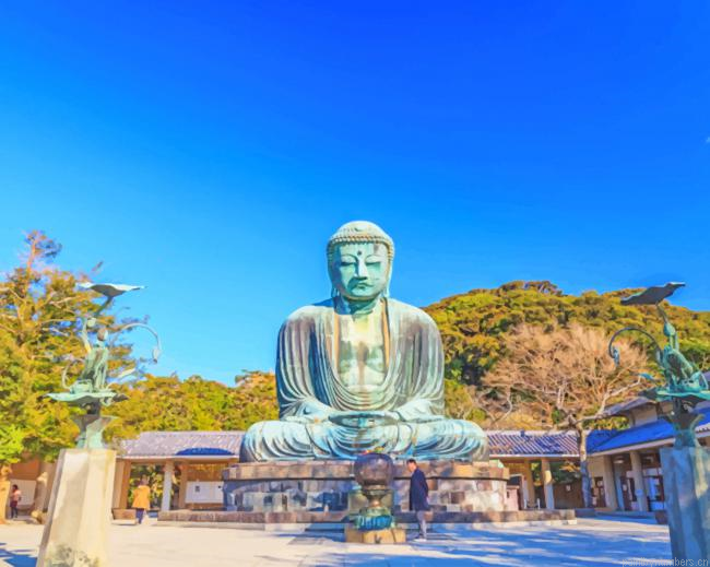 Kamakura Buddha Tokyo Painting By Numberss.png