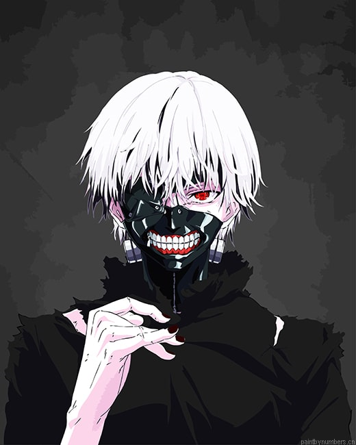 Kaneki Tokyo Ghoul Animes Painting By Numberss.png