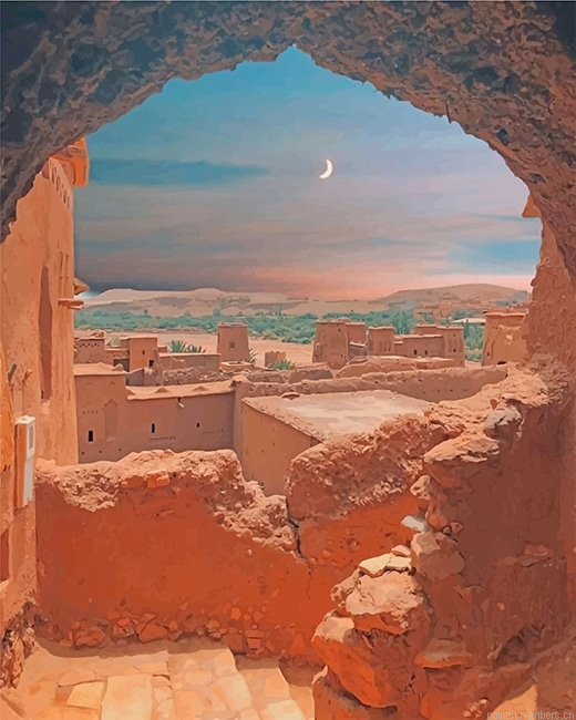 Kasbah Ait Ben Haddou Morocco Painting By Numberss.png
