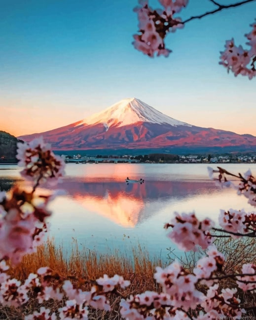 Kawaguchiko Tenjozan Park Japan Landscapes Painting By Numberss.png