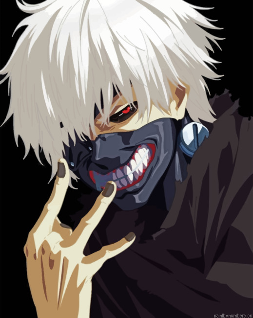 Ken Kaneki Anime Painting By Numberss.png