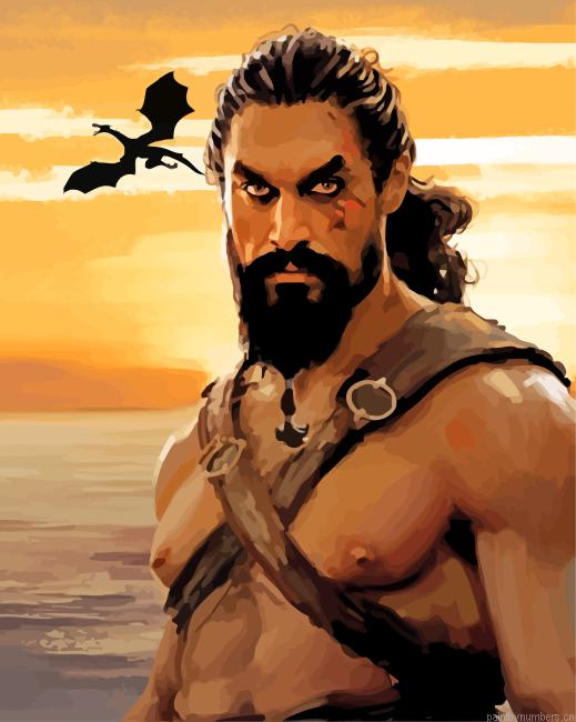 Khal Drogo Game Of Thrones Painting By Numberss.png