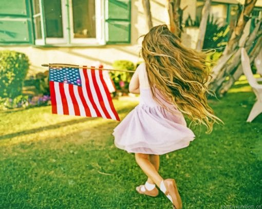 Kid Holding Us Flag Painting By Numberss.png