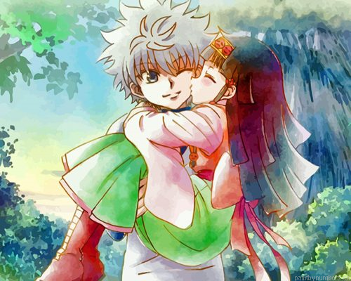 Killua Zoldyck And Alluka Zoldyckv Painting By Numbers.png