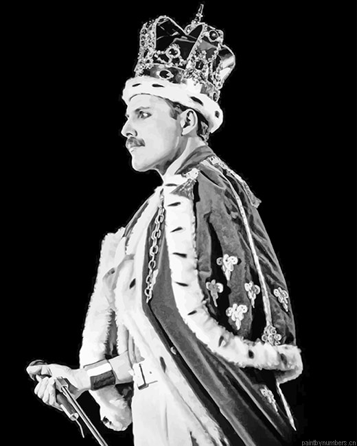 King Freddie Mercury Singers Painting By Numberss.png
