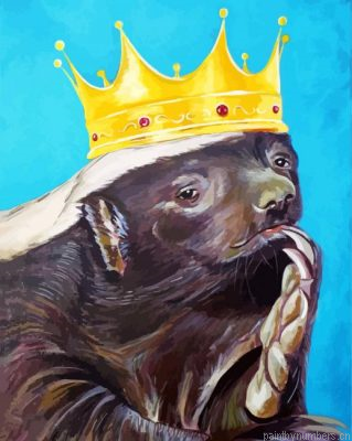 King Honey Badger Painting By Numbers.png