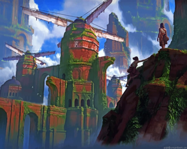 Kingdom Among The Clouds Painting By Numberss.png