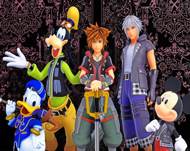 Kingdom Hearts Characters Painting By Numbers.png