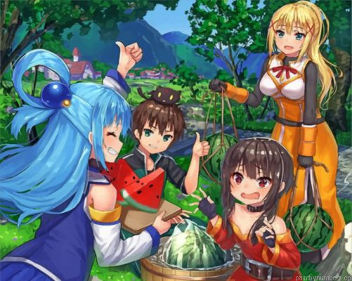 Konosuba Japanese Anime Painting By Numbers.png