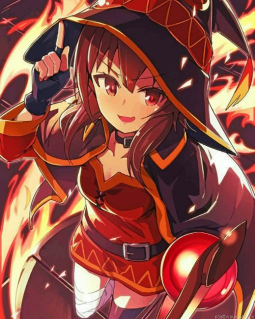 Konosuba Anime Girl Painting By Numberss.png