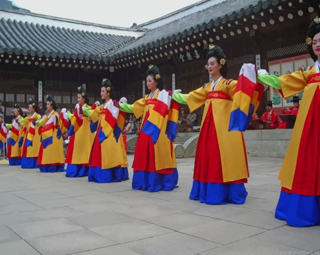 Korean Dancers Painting By Numberss.png