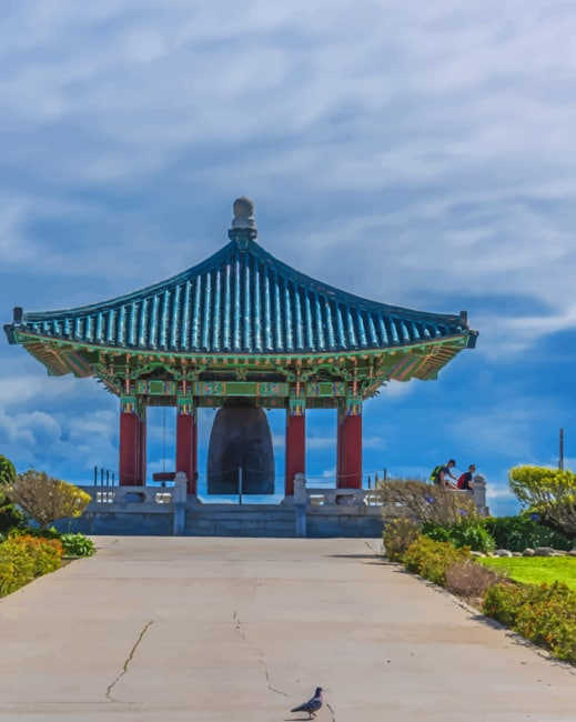 Korean Friendship Bell Monuments Painting By Numberss.png