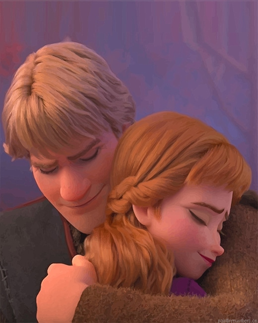Kristoff And Anna Frozen Painting By Numberss.png