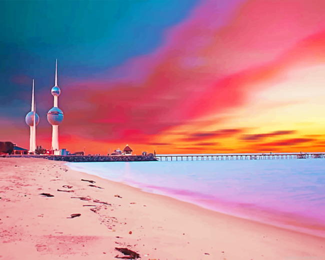 Kuwait Towers Painting By Numbers.png