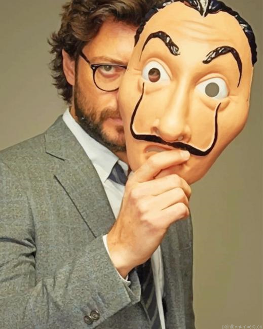 La Casa De Papel El Professor Actors Painting By Numbers.png