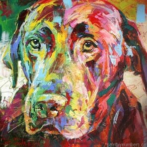 Labrador Colorful Painting By Numbers.png