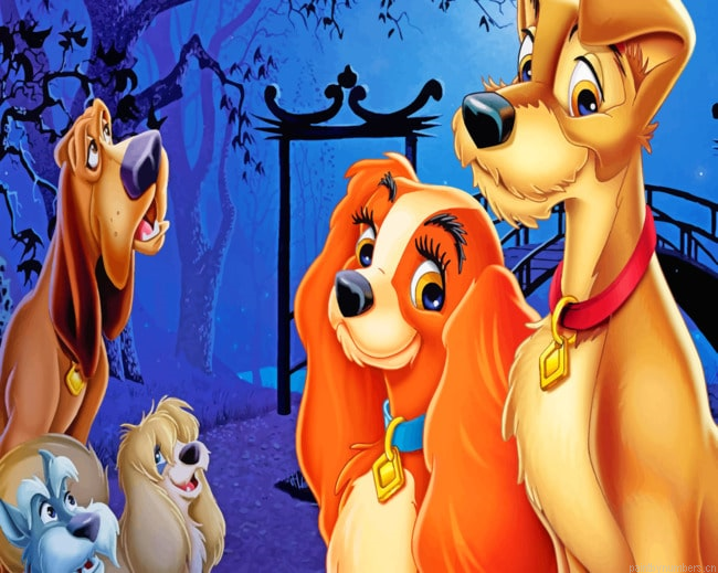 Lady And The Tramp Movie Painting By Numbers.png