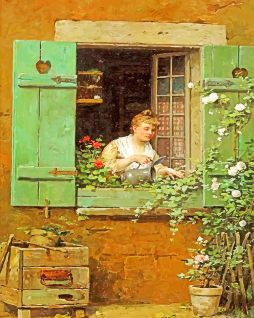 Lady In The Window Painting By Numbers.png