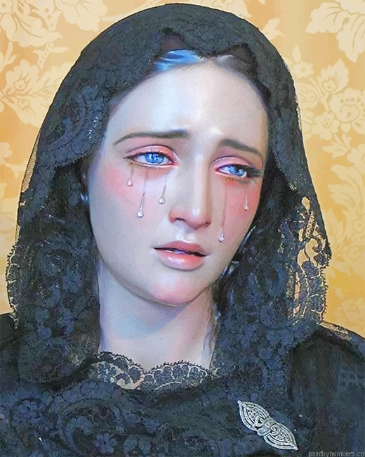 Lady Of Our Sorrows Statue Painting By Numbers.png