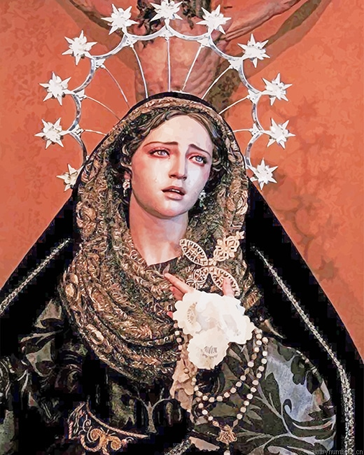 Lady Of Sorrows Statue Painting By Numbers.png