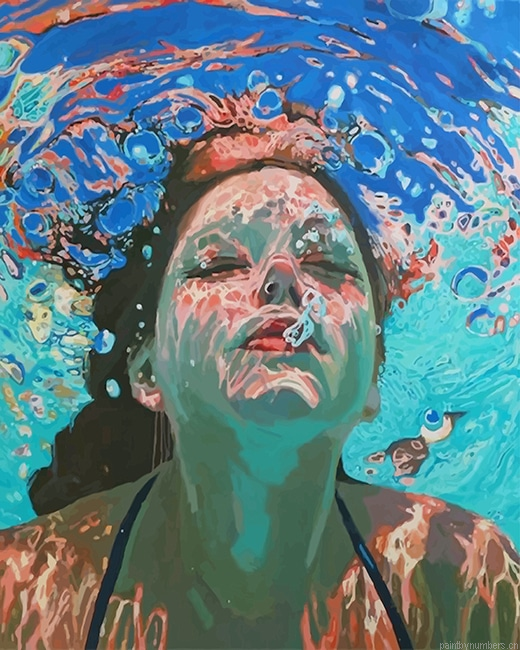 Lady Swimming Painting By Numberss.png