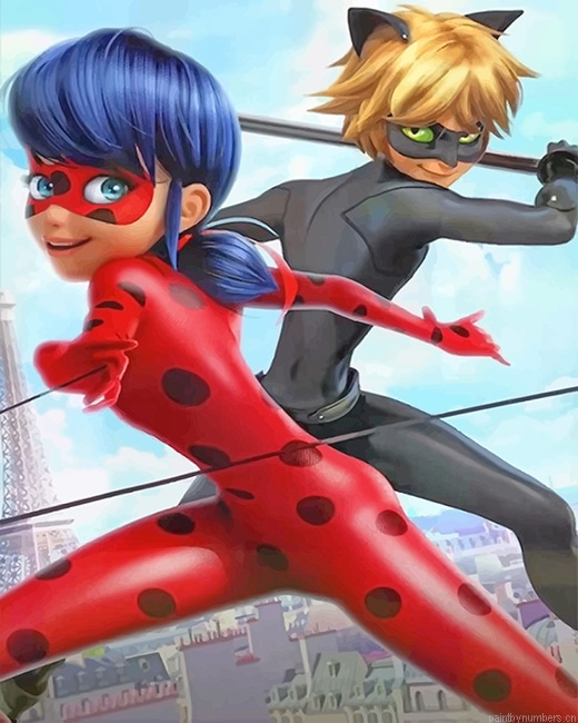 Ladybug And Cat Noir Animations Painting By Numberss.png