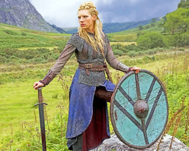 Lagertha Lothbrok Movies Painting By Numberss.png